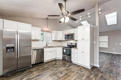 White shaker cabinets