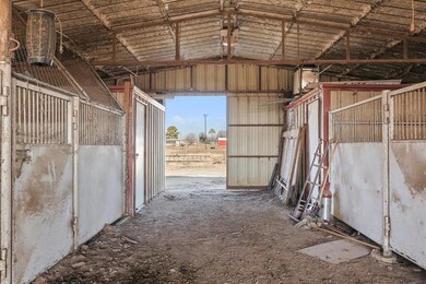 6 stall barn ready for your critters.  Horse and D