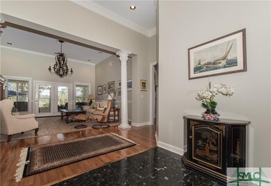 Formal living room is straight ahead of the foyer.