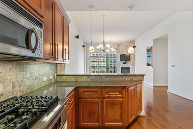 Kitchen is open to the dining and living space.