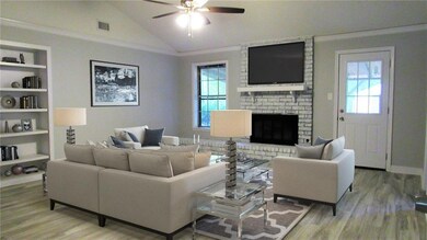 Virtually furnished den.