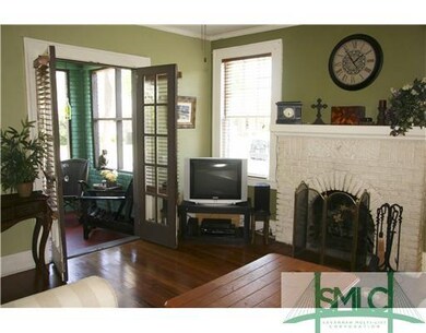 Living Room. Living room and fireplace