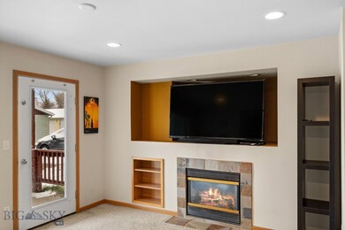 Living room with door to private patio