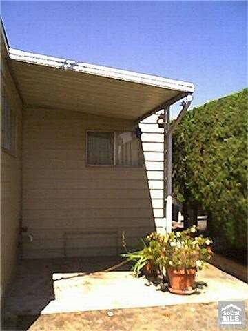 covered private patio