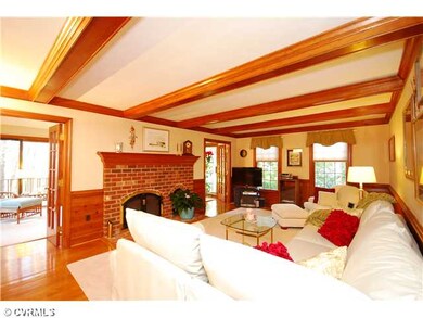 Den/Family/Great Room - Coffered Ceiling and Gas F