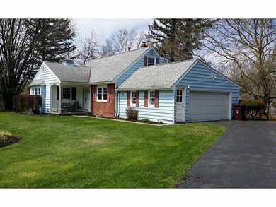 Exterior Front. Side view of the house.  Very Invi