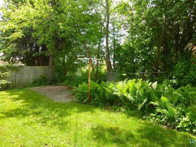 patio area and clothes lines