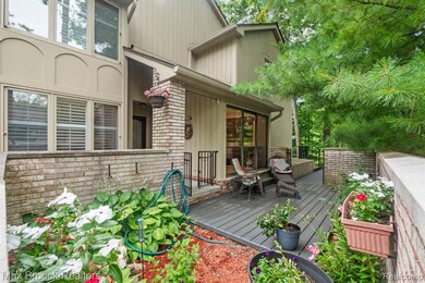Beautiful courtyard with composite deck