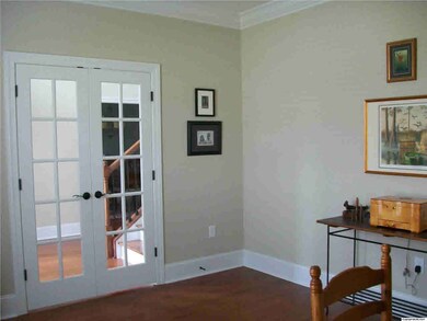 The formal living room that is currenlty used as a study.