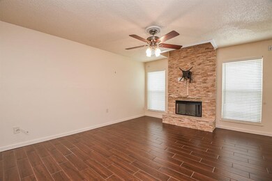 different angle view of the living room featuring