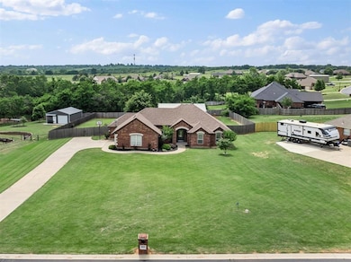 View from above of property