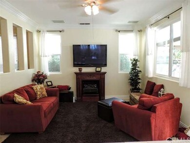 Light and bright open family room that flows into 