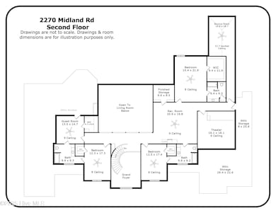 Floor plan, upper level
