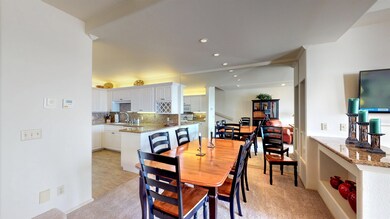Mirrored wall adds to the light in the room