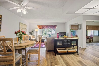 View from Dining Room to Livingroom and porch