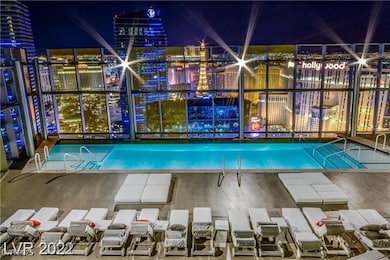 roof top pool night view