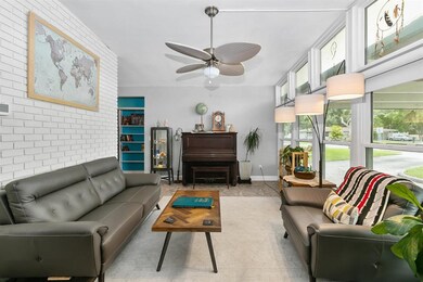 Formal living room with entry into the dining room