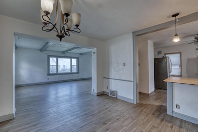 Dining to Living to Kitchen