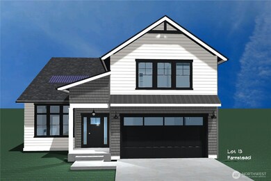 House rendering similar to the actual house.