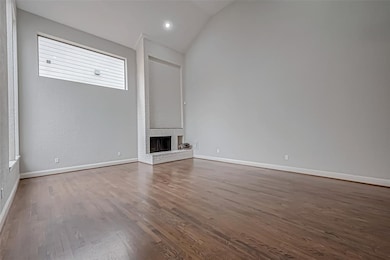 View of fireplace in the living room