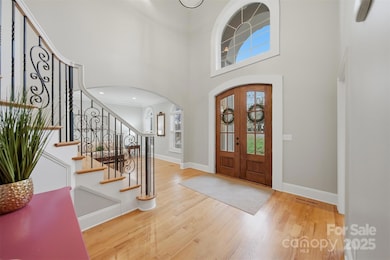 Double entry to this foyer with Hardwood flooring.  