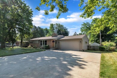 Exterior Front extra wide driveway