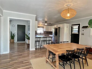 Dining room / den looking towards kitchen and living room