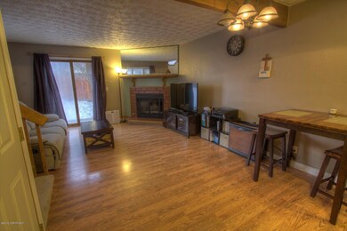 Living and dining areas