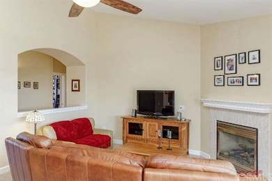Cozy Feeling Family Room with Gas Log Fire Place