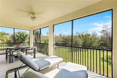Lanai w/ landscaped view