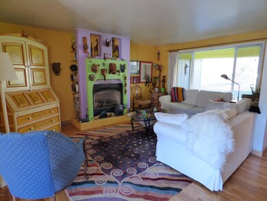 Living room with gas fireplace