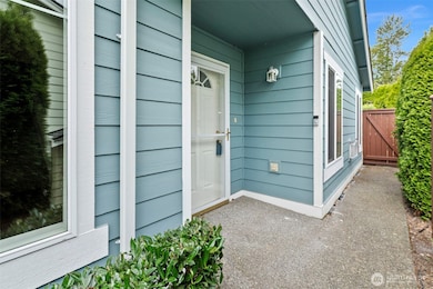 Main entrance on the side of the home.