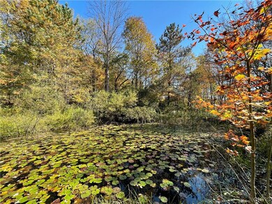 The pond sits at the top of the 3.27 acres