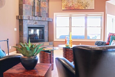 slate fireplace