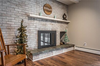 Woodburning fireplace