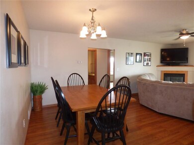 Large dining area for entertaining.