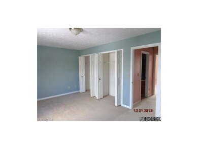 Master bedroom with double closets