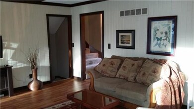 Open family room right off the kitchen