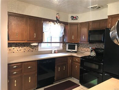 Kitchen with tin ceiling