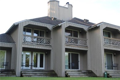 View of the balconies that overlook the 8th hole o