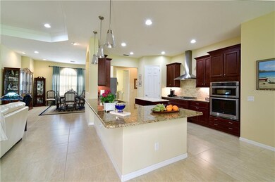 Large counter height island