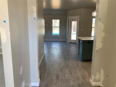 Hall featuring dark hardwood / wood-style floors