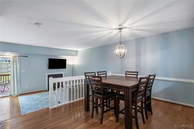 Dining space featuring dark hardwood / wood-style