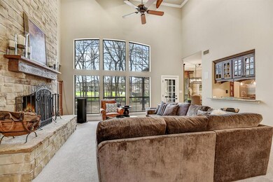 Wall of windows Over looks the outdoor deck very Light and Bright