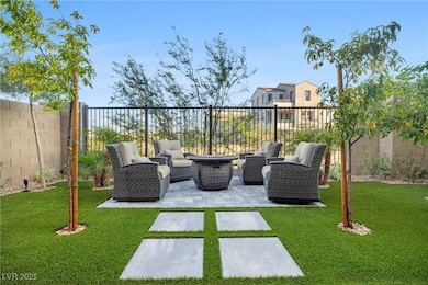 View of patio / terrace featuring an outdoor living space with a fire pit