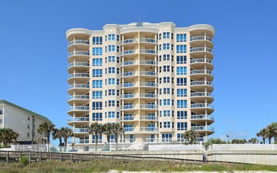 Looking up from beach