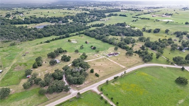 Aerial overview of property's location with rural