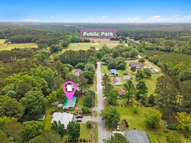 Drone / aerial view of a heavily wooded area