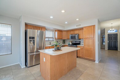 Kitchen with island & ss appliances