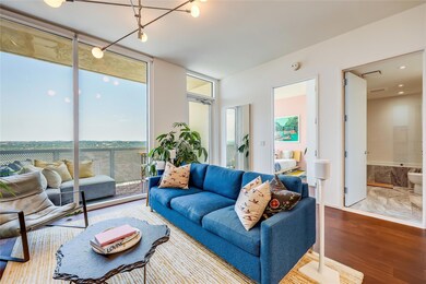 Living area with plenty of natural light, wood fi